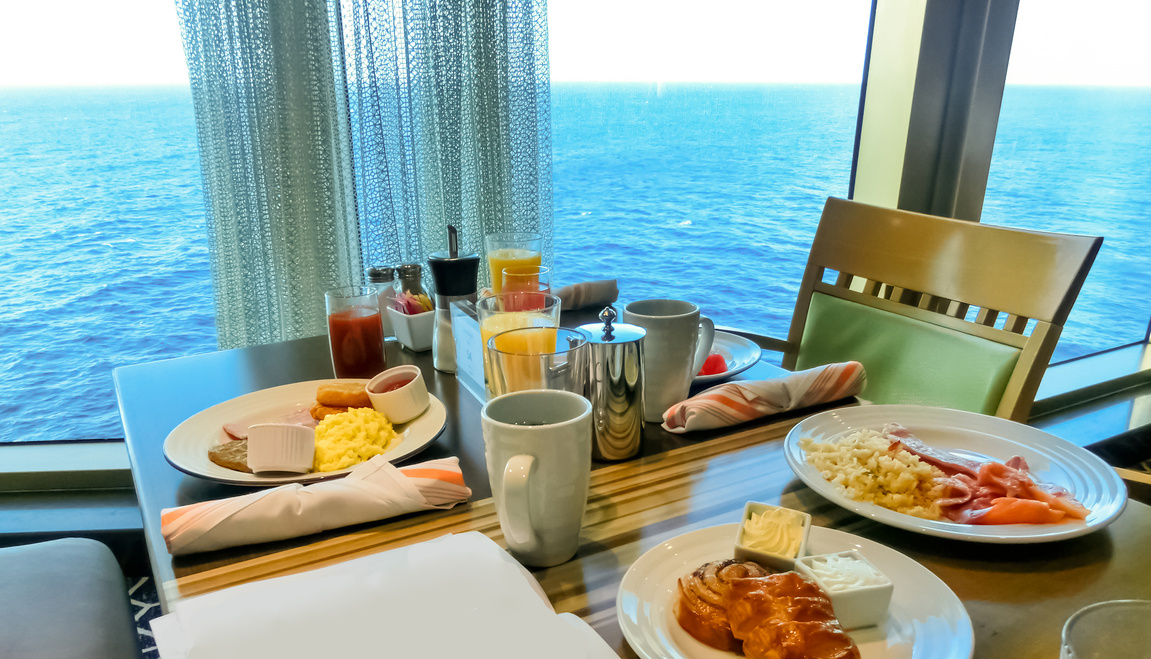 Dining Room Buffet aboard the luxury cruise ship